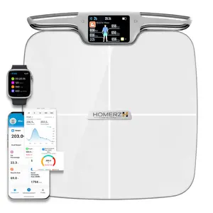 Homerz Smart Body Fat Scale with Handle – BMI, Body Composition & Muscle Mass Analyzer (FSA/HSA Eligible)