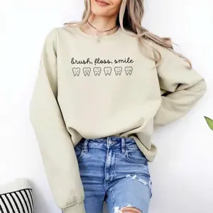 Dentist Sweatshirt, Dental Hygienist Gift for Dental Student, Crewneck Dental Assistant Sweater, Cute Teeth Dental School Gift Top