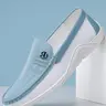 Men's Casual Business Shoes, Slip on Fashion shoes, Plain PU Upper, Rubber Sole, Less Than Ankle Height, All Seasons, Classic Versatile Beanies