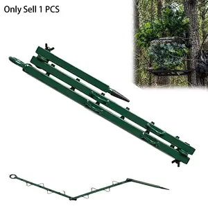 Hunting Concealment Branch Screening Stand, Foldable Camouflage Branch Holder with Realistic Oak Foliage, Portable Tree Stand Blind Accessory, Adjustable Multi-Hook Camo Support for Deer Turkey Hunting
