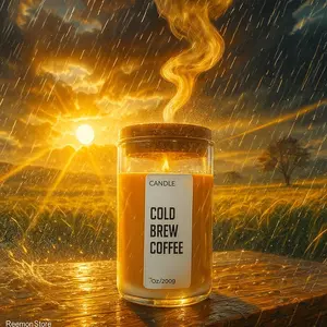 Cold Brew Coffee Scented Candle 7oz – Strong Coffee Fragrance Candle, Aromatherapy Coffee Candle, Rich Espresso Scent, Long Lasting Soy Wax Candle for Home, Office, Relaxation & Coffee Lovers, Gift Idea Cozy Coffee Aroma Candle