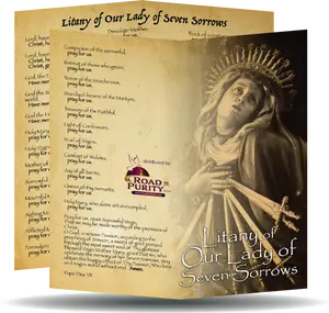 Litany of Our Lady of Seven Sorrows Holy Card