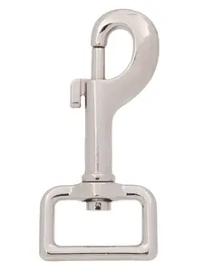 Rotating Bolt Buckle, Trigger Hook Lobster Claw, 2.54 Cm D-Shaped Ring End, Secure Fastening Solution, Ideal for Various Applications