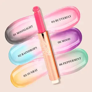 Italia Deluxe Thirsty Shifting Gloss - pH-Activated Color Shift, Glass-Like Shine, Cooling Plumping Effect, Nourishing & Hydrating, 6 Ultra-Gorgeous Shades