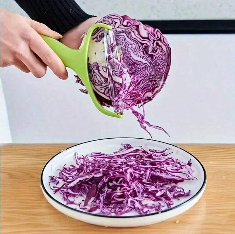 Stainless Steel Multifunctional Vegetable Peeler And Cabbage Slicer - Perfect For Slicing, Shredding And Grating - Essential Kitchen Tool For Thanksgiving Prep, Vegetable Slicer