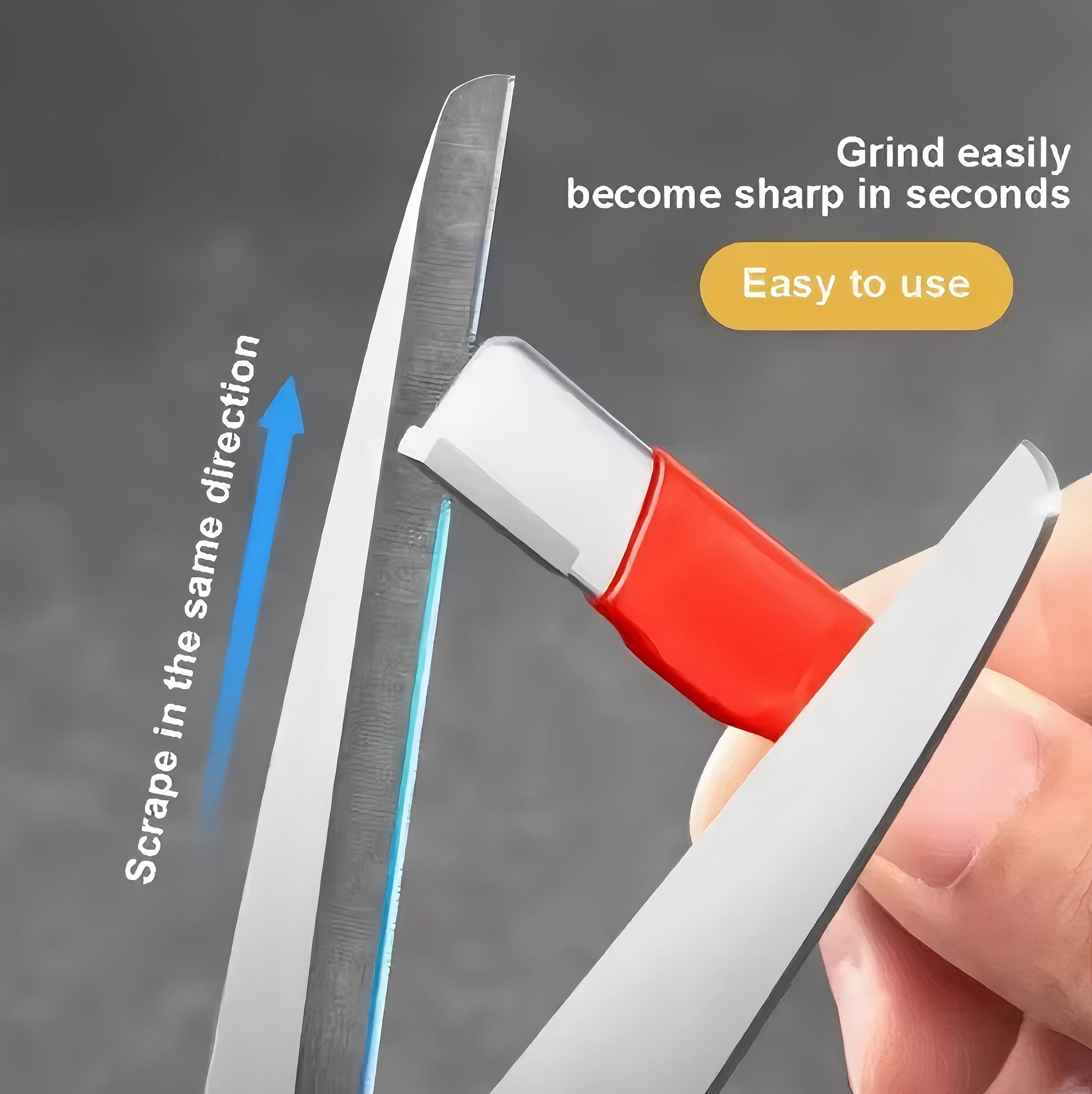 Precision Edge Multi - Purpose Portable Blade Sharpener for Kitchen Knives Gardening Tools Scissors and Trimmers Suitable for All Blades Lightweight Outdoors