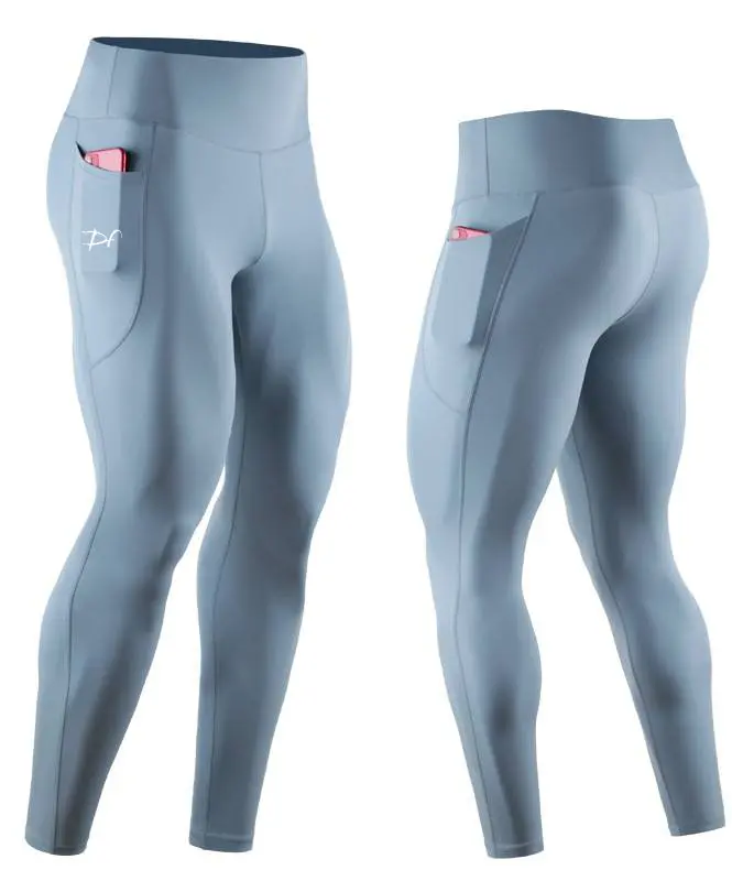 DRPfit for HIM Compression Tights w/pocket-Blue