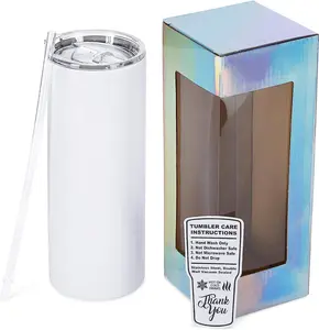 Makerflo 30 oz Thick Sublimation Blank Tumbler with Lid and Straw | Craft-Ready for DIY Gifts & Personalization (Sublimation, Epoxy, UV DTF, Vinyl, and Laser Engraving)