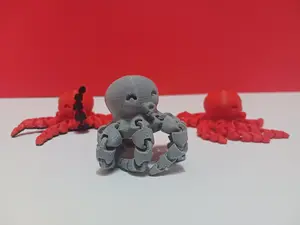 Cute Mini Octopus Fidget Toy - 3D Printed