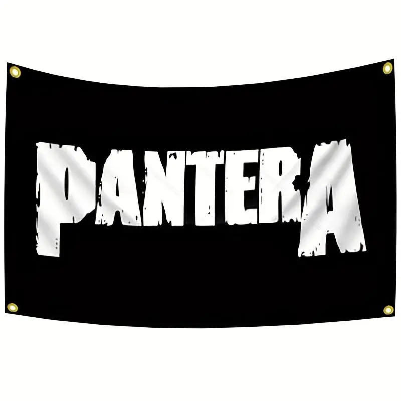 Pantera Band Printed Polyester Tapestry Wall Mural, Durable Home Decor Cool Room Decor Accessory,Hanging Decorating Piece for Bedroom, Ideal Gift for Band Fans