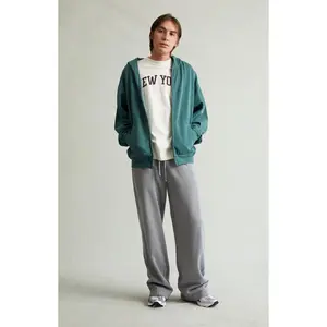 Pacsun Men's Light Gray Fleece Extreme Baggy Sweatpants