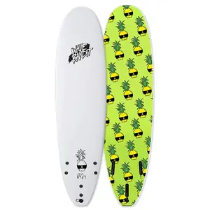 Ben Gravy 7'0" EZ Rider Pro White Surfboard - Fun Egg Shape, Double Maple Wood Stringers, EPS Core, Pop Thru TPU 4.5 Inch Tri Fin Set Up, Radical Bottom Skin Graphic