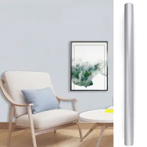 Thickened, pearlescent waterproof wallpaper: silver (0.6*2M)