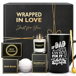 Fathers Day Gifts for Dad from Daughter Son: Eletorot Unique Spa Relaxation Baskets Gift Set for Birthday, Personalized Funny Gag Dad Stepdad Grandpa Husband Gift for Christmas, Valentines