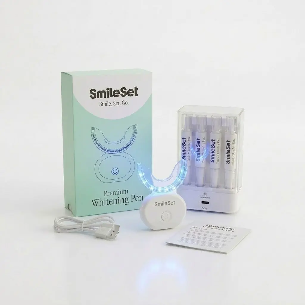 SmileSet Premium Whitening Kit for Oral Care - Affordable Premium Whitening Experience
