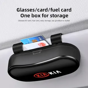 Car Glasses Box Car Sunglasses Holder Sun Visor Storage box For KIA K5 K9 Sorento Ceed Sportage Carnival Stinger Forte Niro Cadenza Soul Cerato EV6 Stonic Cerato Telluride Proceed RIO Borrego Seltos Picanto
