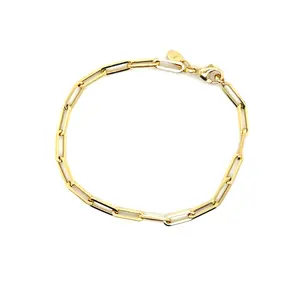 Paperclip Bracelet "3.70mm" - Simple Design with Paperclip Accents