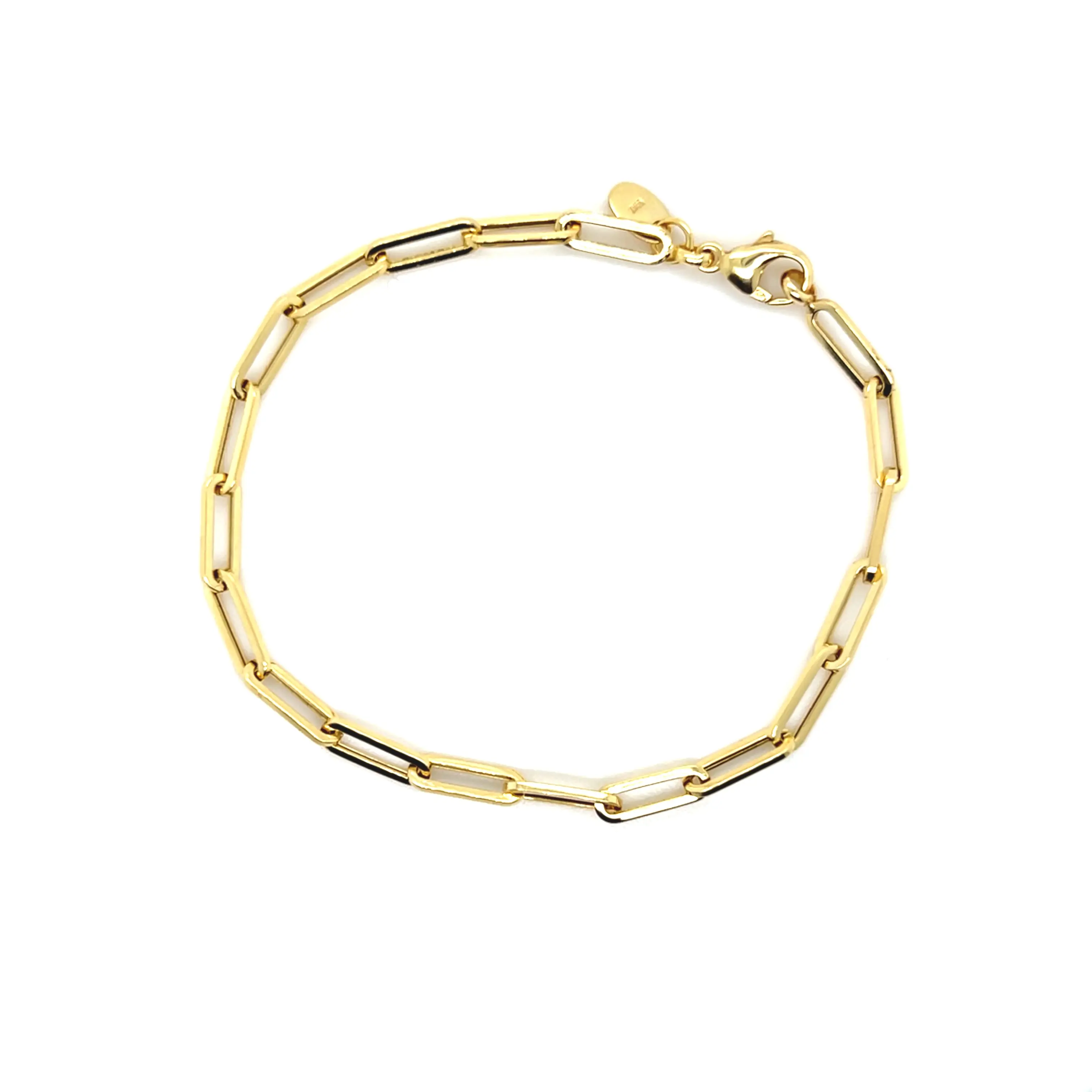 Paperclip Bracelet "3.70mm" - Simple Design with Paperclip Accents