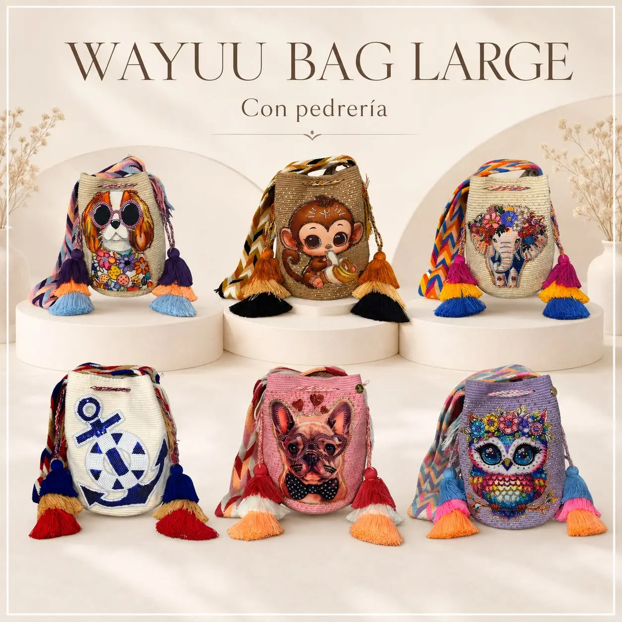 WAYUU BAG LARGE EMBELLISHED COLLECTION