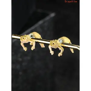 Unique Dragon Pattern Stud Earrings Unisex Exquisite All Match Fashion Jewelry For Daily Wear And Casual Outfit Matching