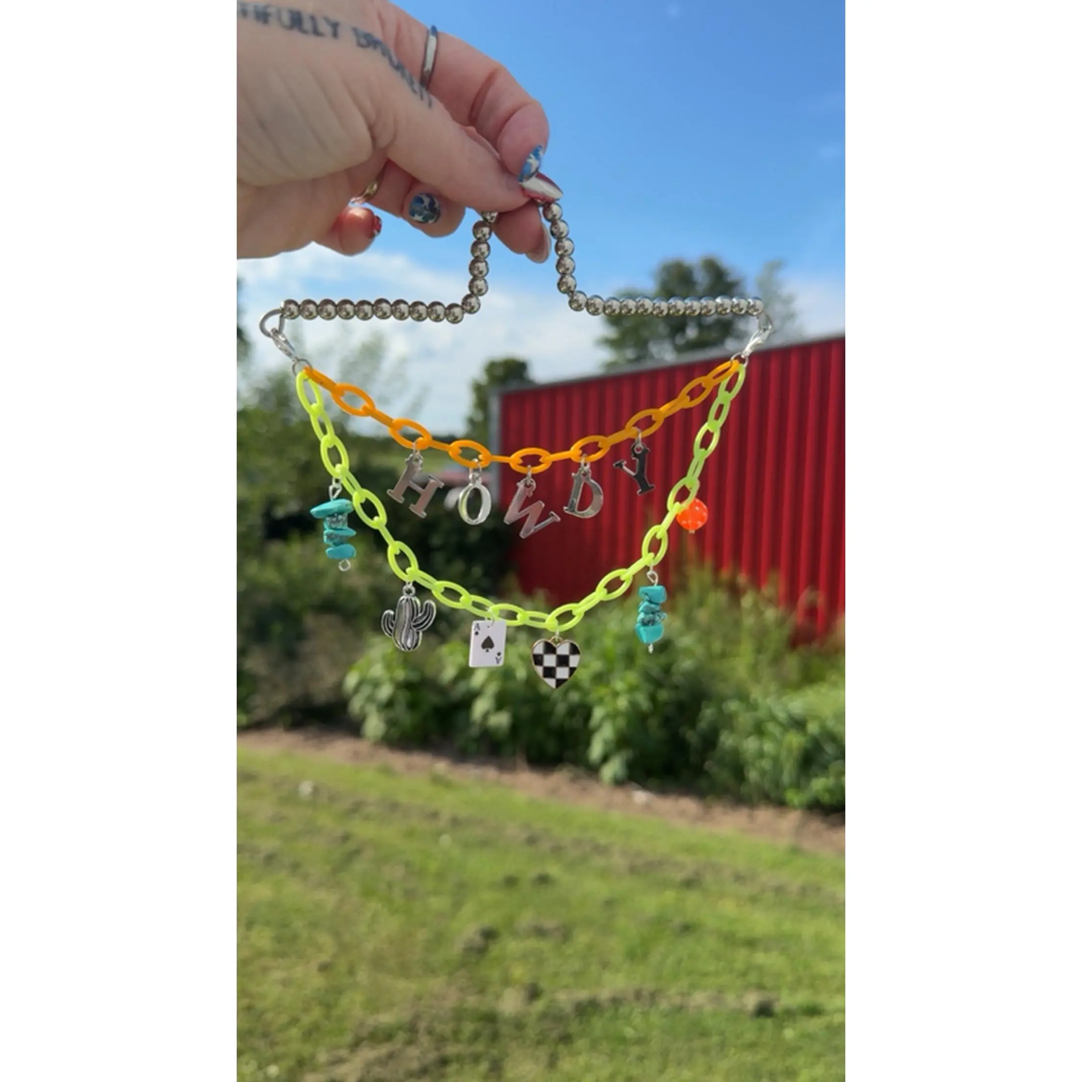 Western howdy Dopamine Car Charm Hanger ️