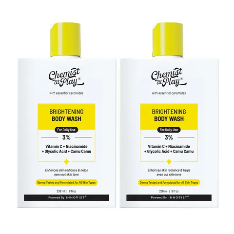 Brightening Body Wash 236ml with Camu Camu & Alpha Arbutin for Radiant Skin Repair & Even Tone Pack of 2