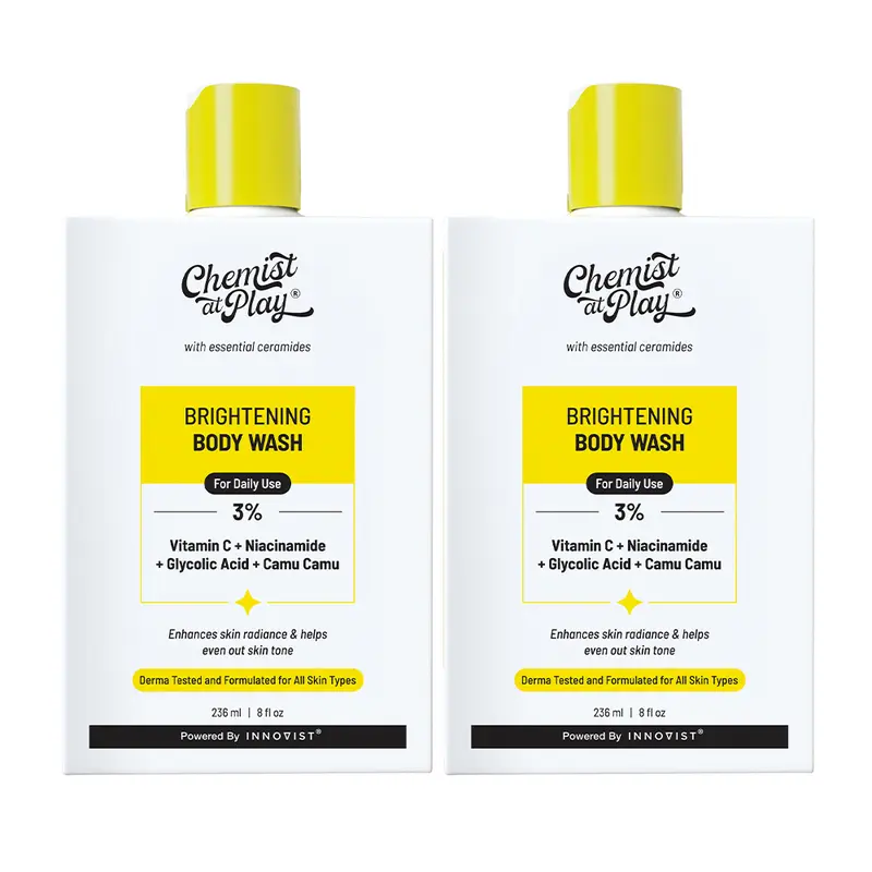 Brightening Body Wash 236ml with Camu Camu & Alpha Arbutin for Radiant Skin Repair & Even Tone Pack of 2