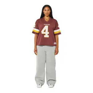 Unisex 'You Matter' Football Jersey, Maroon Loose Fit V-Neck in 100% Polyester Mesh with Screen-Printed Numbers