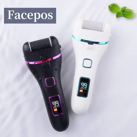 Cordless High Precision Electric Pedicure Complete Kit - Compact Foot Roller, 17 Tools, 3 Roller Heads, Massage Tools, Waterproof Portable Scrubber, Lithium Ion Battery, USB Cable, Batteries for Callus Removal, Cracked Heel Repair, Dead Skin Treatment