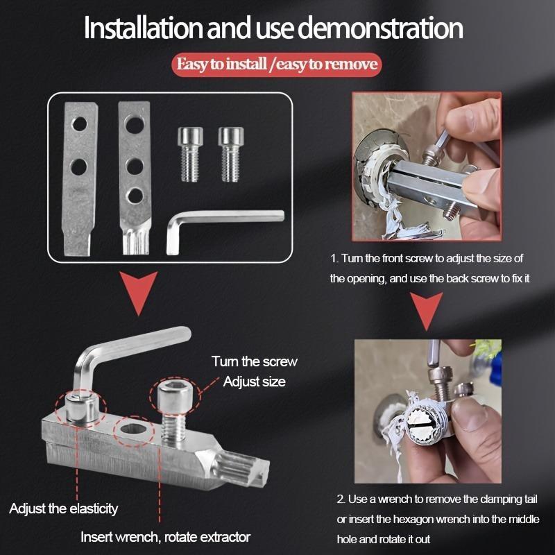 Stripped Pipe Thread Extractor Set For Damaged Pipe Thread Remover And Extractor Easy Out Bolt Extractor KitBroken Allen Screw Removal Toolbroken water pipe extractor Best DiyGifts For Men Screw Extractor