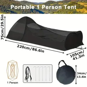 Ultralight 1-Person Camping Tent – Waterproof & Mosquito-Proof for 3-Season Use, Portable & Easy Setup, Ideal for Hiking, Camping & Outdoor Adventuresnture