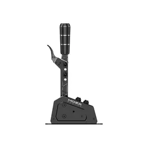 MOZA SGP Sequential Shifter - Premium All-Metal Gear Shifter with Non-Contact Hall Sensor & Customizable RGB Backlit Buttons for Seamless Racing Experience