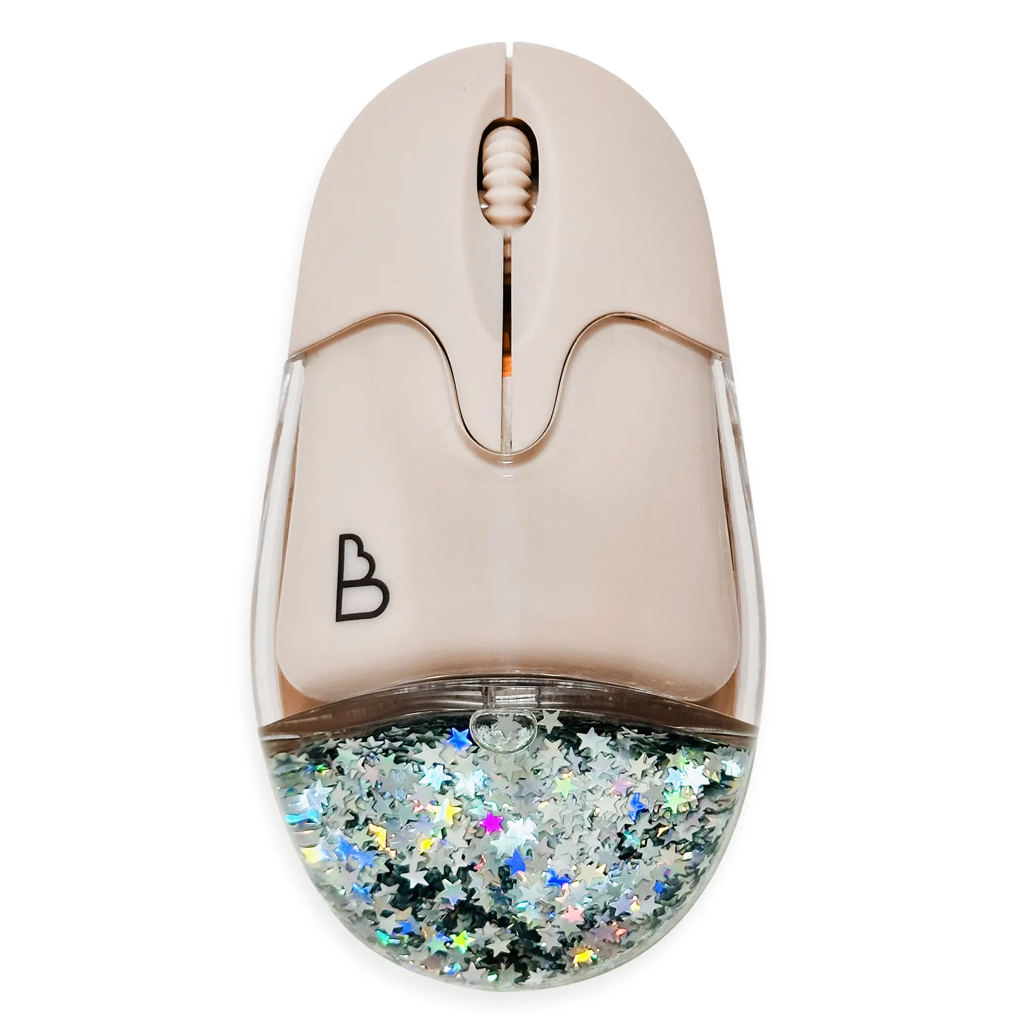 BB Liquid Glitter Wireless Mouse Pink
