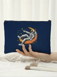 Astronaut Snack Bag for Travel, Organizer for Cosmetics & Emergency Snacks, Ideal Gift for Friends & Sisters, Fashionable Travel Storage Pouch