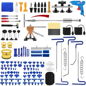 Dent Puller Kit, Dent Hail Damage Repair Kit Auto Body Repair Dent Removal Tools with Dent Repair Rods, Dent Lifter, Dent Remover Tool for Car Refrigerator Door Ding Repair