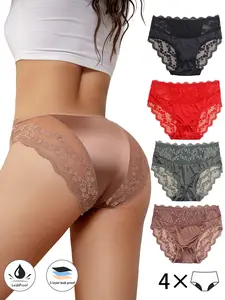 Discreet Active Incontinence Protection Soft Comfy Panties - Quick Absorb & Invisible Fit, High Waist for Dignified Movement 4 Pack Underwear