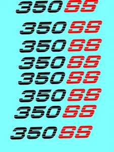 350 ss Side Bed Stickers Chevy Trucks Vinyl Graphics
