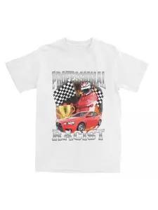 F1 professional racing T-shirt fashionable retro summer men's street wear short sleeved pattern fashionable sports and leisure entertainment Harajuku Japanese cool top suitable for both men and women, universal for all seasons, couple gift