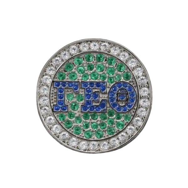 Gamma Epsilon Theta Lapel Pin (ΓEΘ) - PREMIUM Alumni Pin, Shine Series