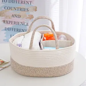Foldable Diaper Caddy Organizer, Stylish Nursery Storage Basket, Gift for Baby Shower, Baby Registry Must Have, Newborn Essentials, Easily Accessible Diaper Bag for New Parent
