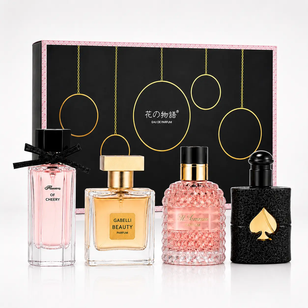 Mini Fragrance Sampler Gift Sets for Women & Men, 4-Piece EDP, 25ml & 30ml | Floral Woody Vanilla Scents |long lasting perfume for women|summer fragrance for women|perfume para mujeres|gift for her