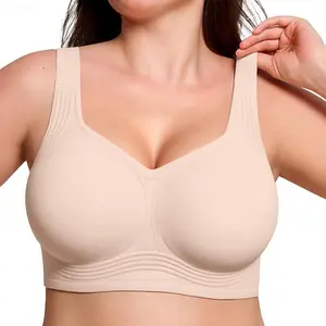 One's Secret Womens Jelly Bras Full Coverage Wireless Supportive Bra Push Up Plus Size Comfort Soft No Underwire Seamless Comfortable Wireless T-Shirt Everyday Bras Wings