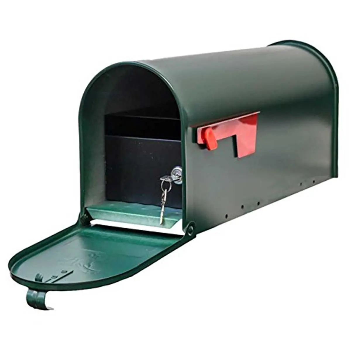 212 MAIN E1 Economy Green Mailbox, Featuring Steel Smooth Mail Slot and Aluminium Locking Insert (QualArc E1-MLBX-LKIT-GRN)