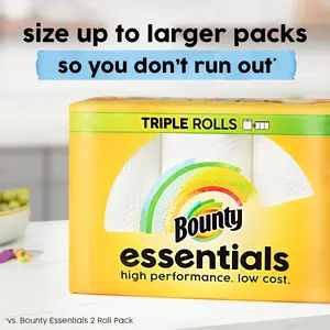2 Pack Triple Roll Paper Towels Wipes – Ultra Absorbent, Strong Kitchen Tissue, Long-Lasting Cleaning Rolls for Multi-Purpose Household Use