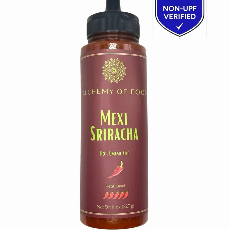 Alchemy of Food by The Flavorsmith Sriracha Hot Chili Sauce 8 oz (227 g) - Sauce for Dipping, Gluten Free, Ambient