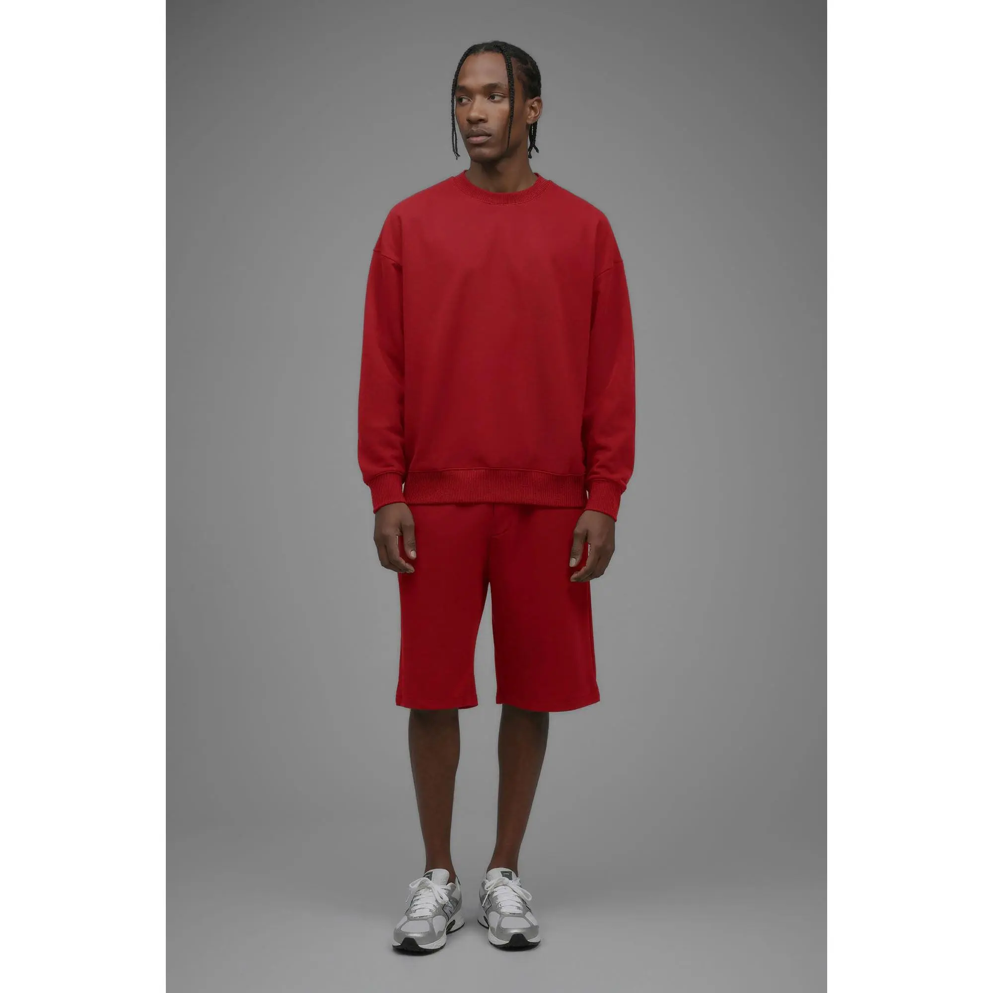 410 Oversized Crewneck - Red