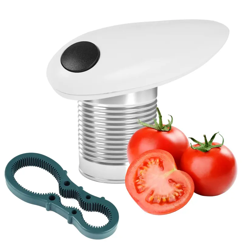 Electric Can Opener - 1-Touch Handheld Electronic Can Openers with Smooth Edge, Automatic Easy Open, Universal Fit, Portable Kitchen Gadget for Seniors with Arthritis