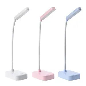 Small led light lamp battery operated,Small desk light 3 pack,With usb cable,3 position adjustable light,360° rotating hose,White eye protection light,Small battery operated lamps for small spaces