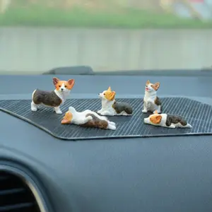 MUNBYN 5-Piece Mini Dog Desk Figurines Set, Cute Resin Puppy Ornaments, Cute Collectible Figurines & Decor Items, Mini Gifts for Coworkers for Office Cubicle & Home Workspace