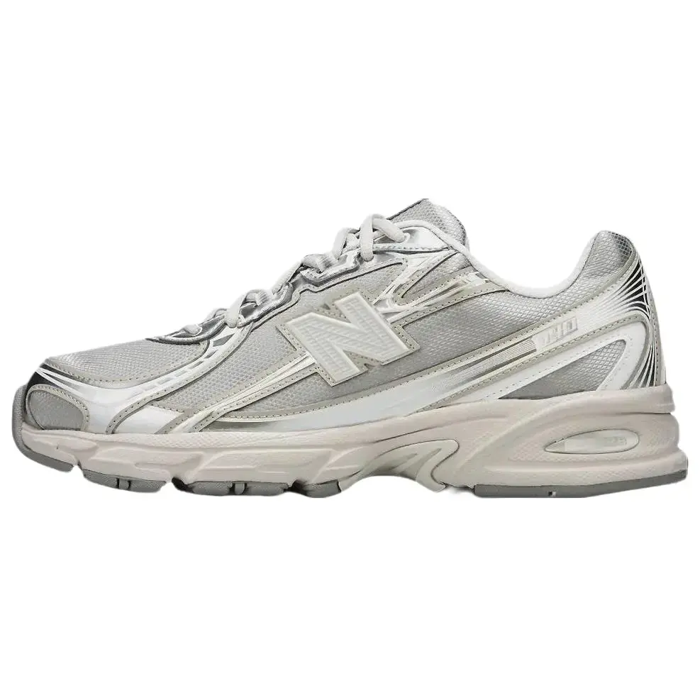 Men's NEW BALANCE 740 'Metallic Silver' Vintage Style Casual Sports Sneaker, Old School Dad Shoes